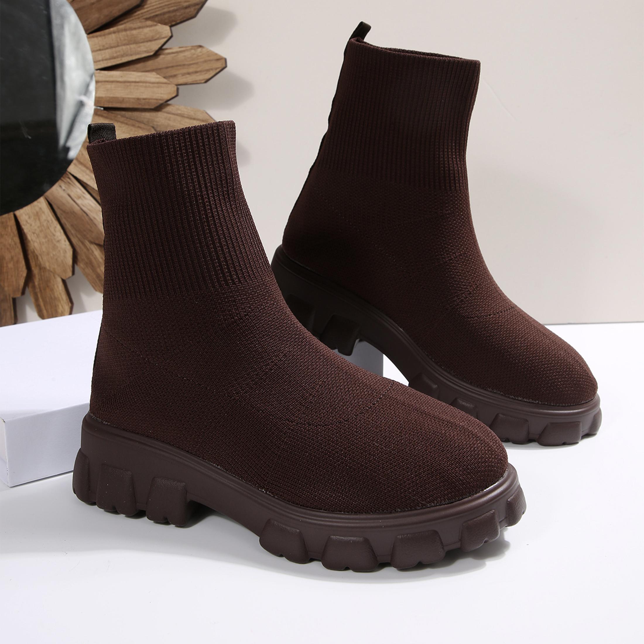 Winter Clothing Women'S - Botas de tornozelo femininas confortáveis com