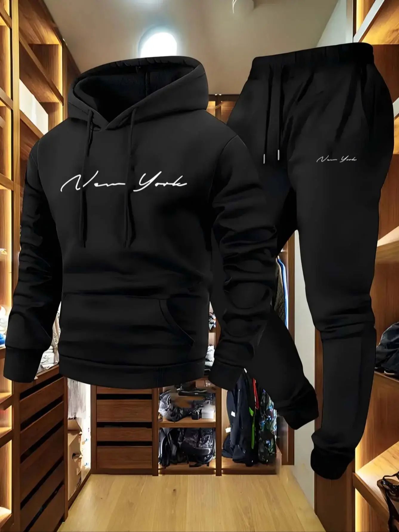 Winter Wear Clothes - Conjunto de Moletom com Capuz e