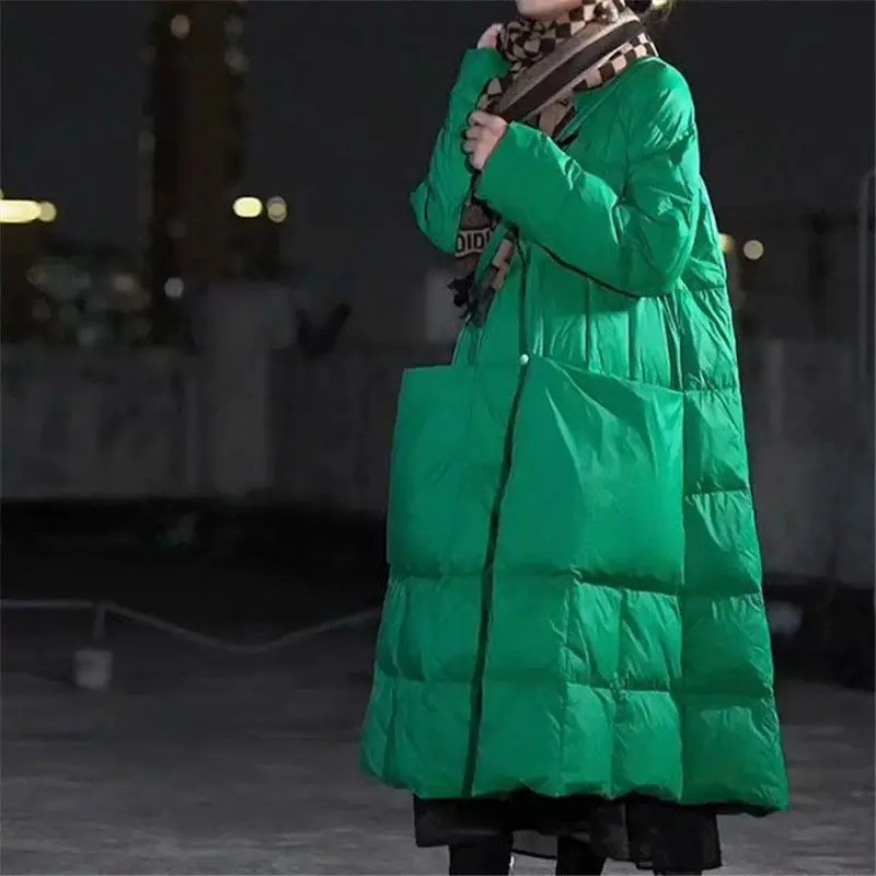 Puffer Jacket Women Down - Jaqueta longa para baixo extragrande feminina