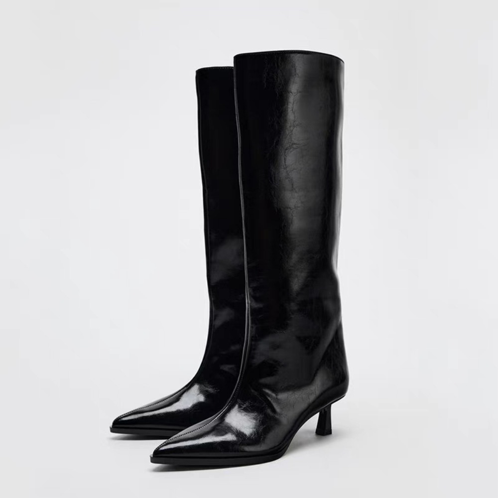 Winter Clothing Women'S - 2026 bota larga tubo apontado dedo