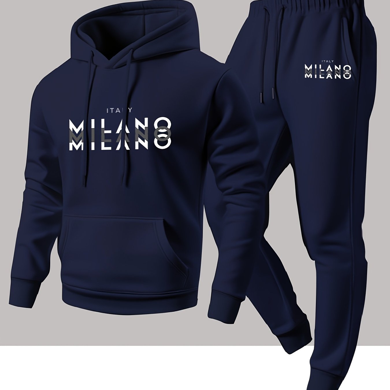 Winter Clothing Patterns - Conjunto Casual de Moletom com Capuz