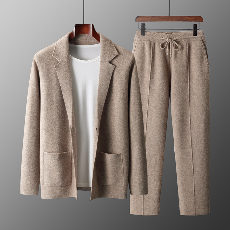 Winter Wear Clothes - Conjunto Masculino de Outono/Inverno em Lã