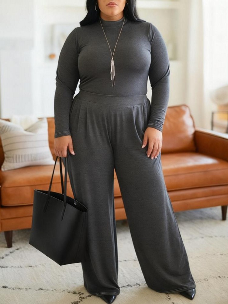 Winter Clothing For Plus Size Women - 2 conjuntos femininos de duas peças