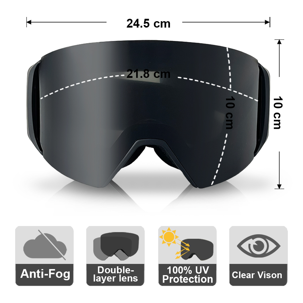 Óculos de esqui profissional d - Snow Goggle Uv avaliação e preço