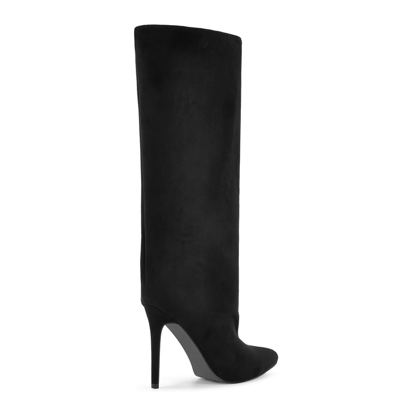 Botas de Cano Alto Pretas de C - Winter Clothing Women'S avaliação e preço