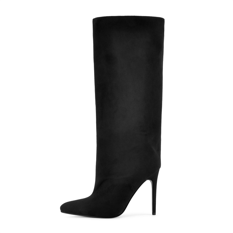Botas de Cano Alto Pretas de C - Winter Clothing Women'S avaliação e preço