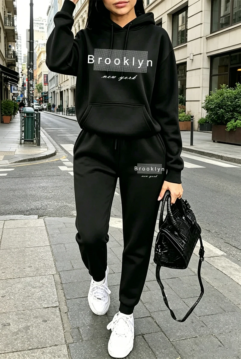 Conjunto de Moletom Feminino c - Winter Clothing Women'S avaliação e preço