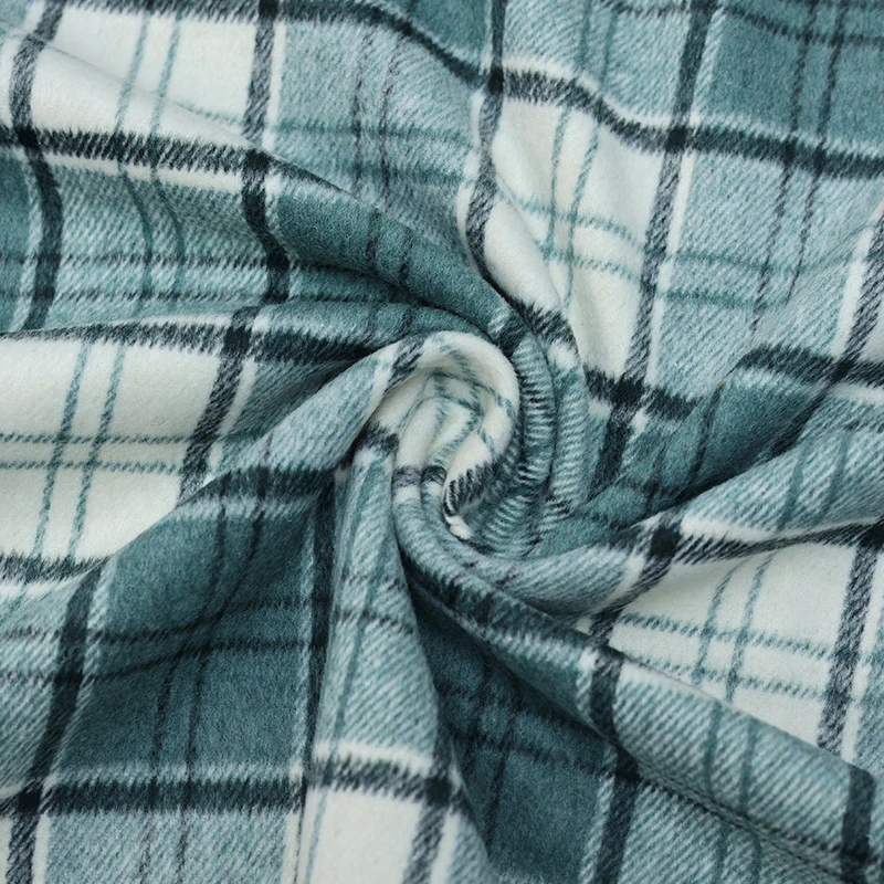 Tecido Xadrez Vintage de Lã Ma - Winter Clothing Women'S avaliação e preço