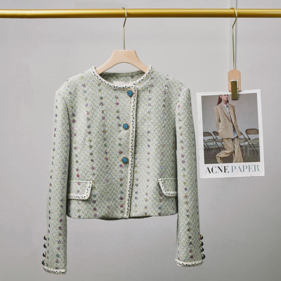 Feminino elegante tweed terno  - Winter Clothing Matching avaliação e preço