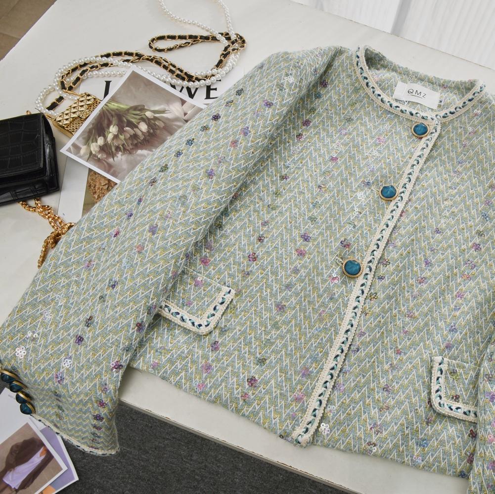 Feminino elegante tweed terno  - Winter Clothing Matching avaliação e preço
