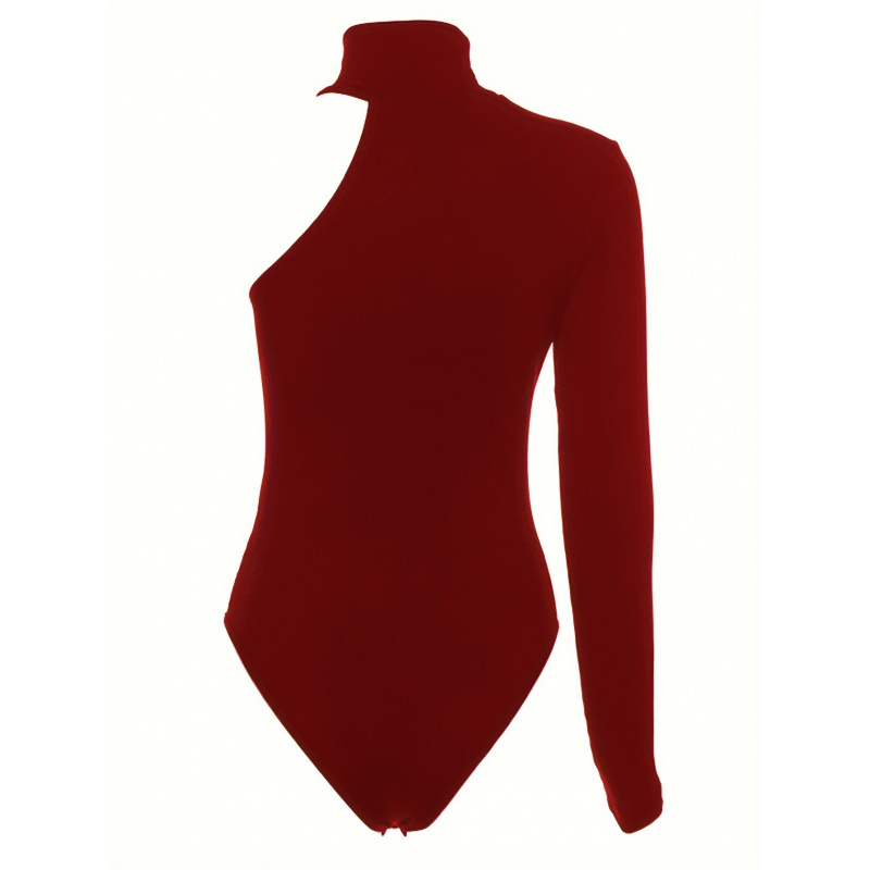 Body de Malha Canelada Assimét - Winter Clothing Women'S avaliação e preço