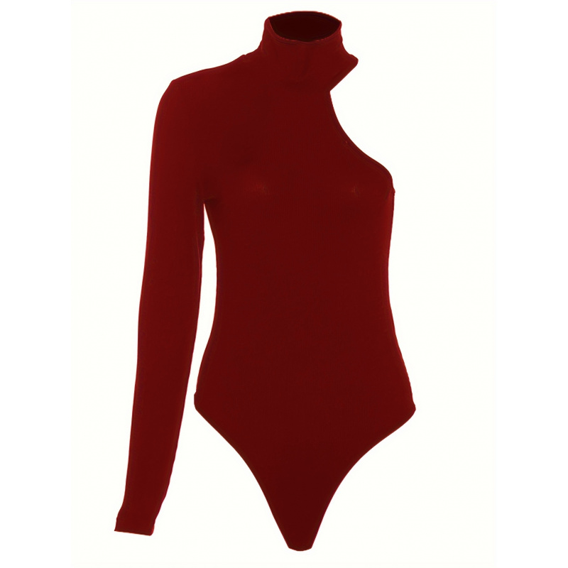 Body de Malha Canelada Assimét - Winter Clothing Women'S avaliação e preço