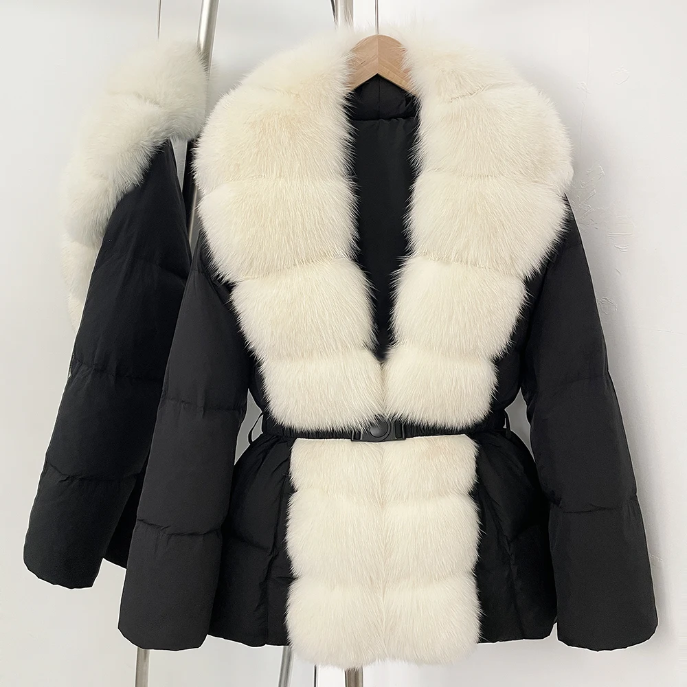Pato branco para baixo casaco  - Puffer Jacket Women Down avaliação e preço