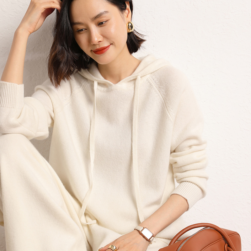 Conjunto feminino 100% caxemir - Winter Clothing Matching avaliação e preço
