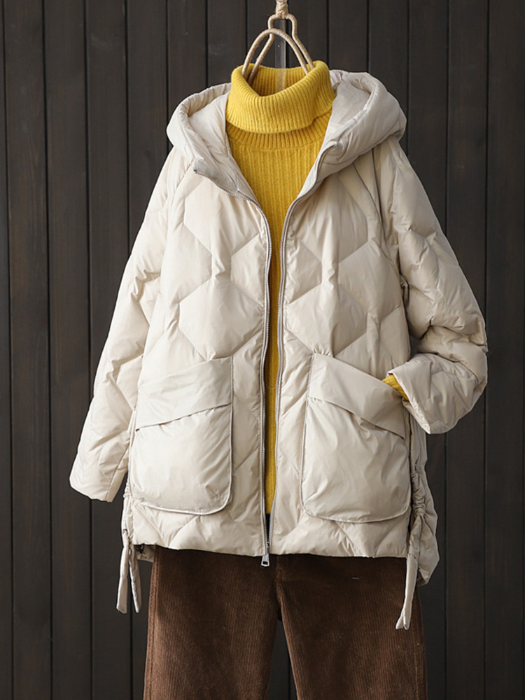 Novo inverno feminino 90% pato - Puffer Jacket Women Down avaliação e preço