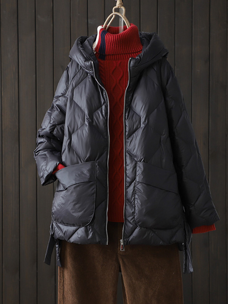 Novo inverno feminino 90% pato - Puffer Jacket Women Down avaliação e preço