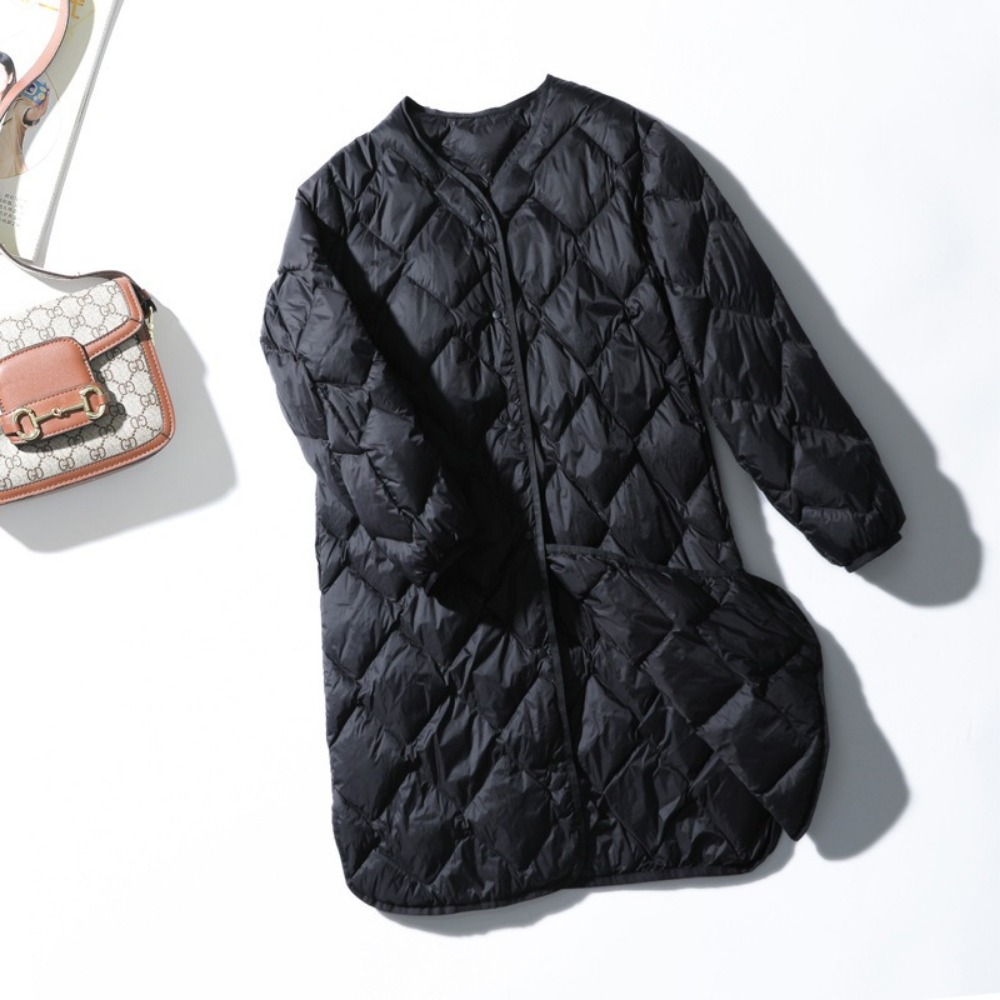 2024 novo quente o pescoço fin - Puffer Jacket Women Down avaliação e preço