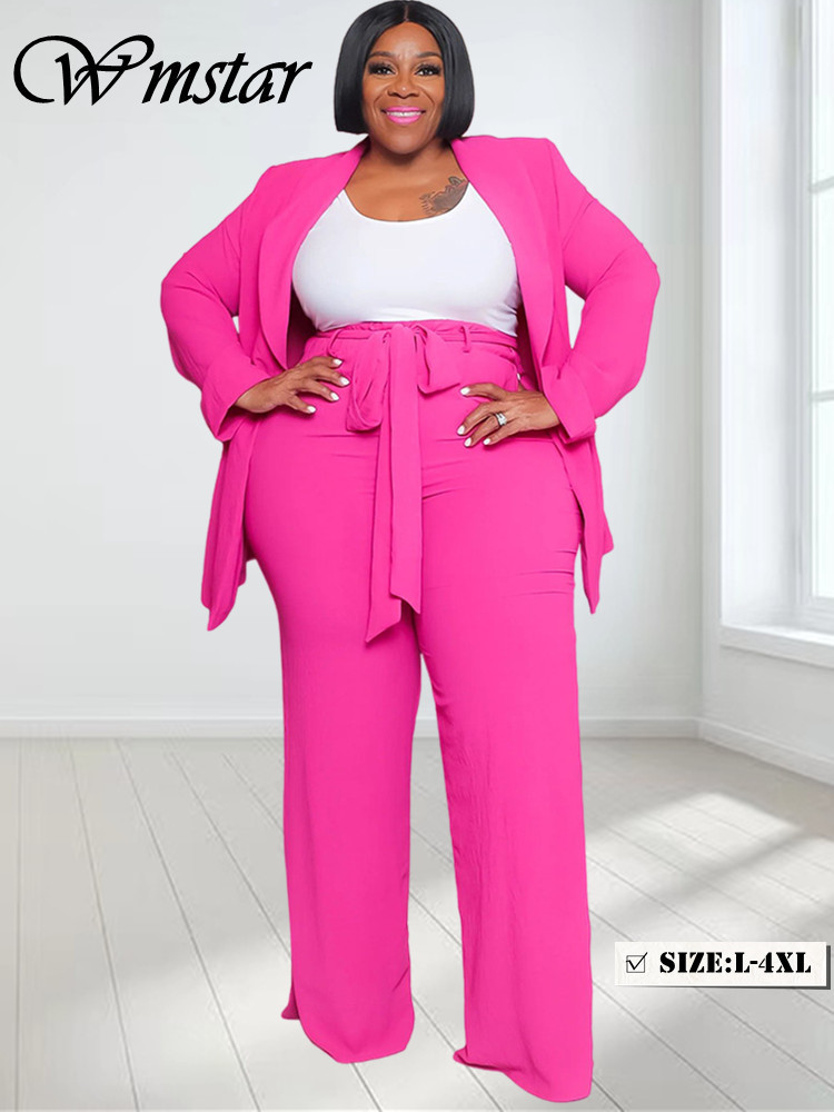 Wmstar-Terno de carreira sólid - Winter Clothing For Plus Size Women avaliação e preço